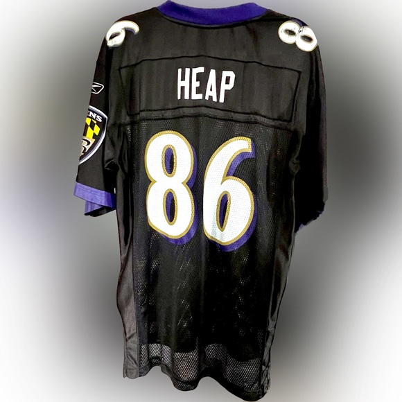 🏈Baltimore Ravens #86 Todd HEAP Reebok Equipment NFL Replica Jersey Size Medium - Picture 2 of 7